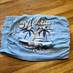 Malibu Beach Blue Tube Top